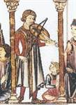 Joueur de vielle Cantique de Santa Maria vers 1300