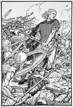 Alfred the Great at the Battle of Ashdown by Morris Meredith Williams