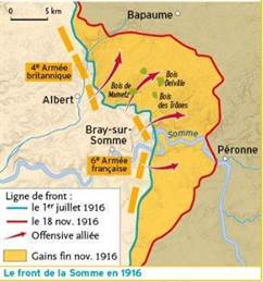 carte bataille somme