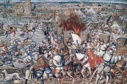 La Bataille de Pavie  entre1525 et 1531 par van Orley