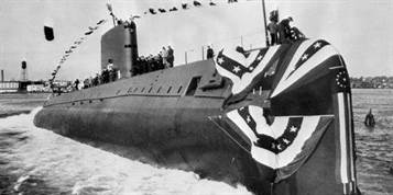 Inauguration sous marin nucl aire USS Nautilus 21 janvier 1954