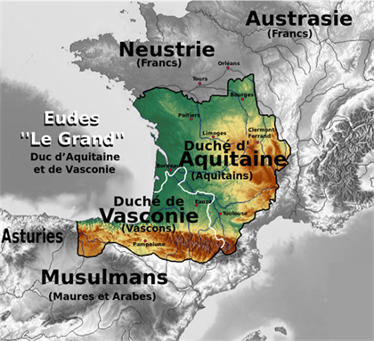 Duché dAquitaine et Vasconie 710-740