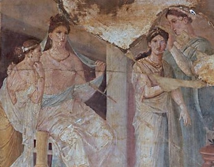dames romaines fresque