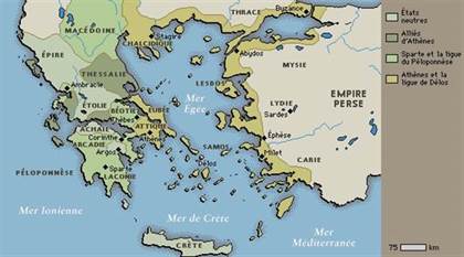 guerre peloponnese carte