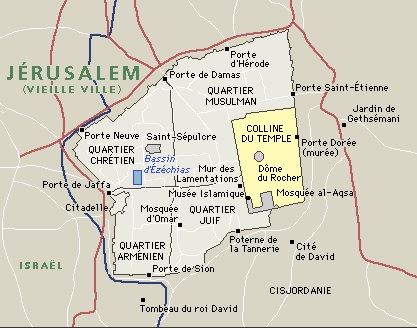 plan vieille ville jerusalem