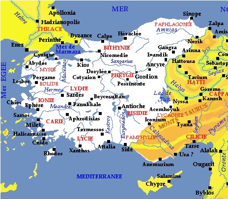 royaume de lydie carte