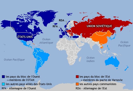 carte guerre .froide