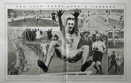 Reportage sur les jeux olympiques, La vie au grand air, août 1908