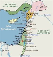 carte etats latins orient