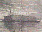 Le fort Sumter avant l'attaque, gravure de 1861. Sumter1