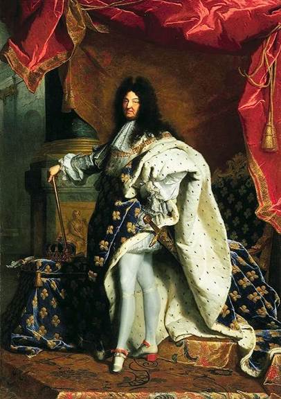 portrait louis xiv trone