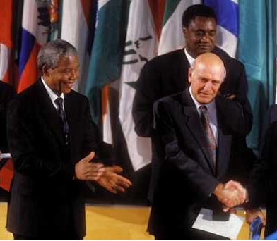 mandela klerk nobel