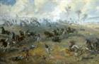 'La capture de la batterie Ricketts', tableau de Sidney E. King MNBPRickettsBatteryPainting