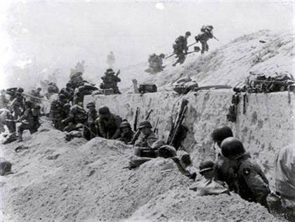 Avancée des soldats sur Utah Beach