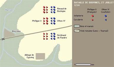 bataille bouvines carte