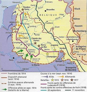 carte bataille marne