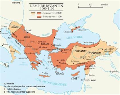empire byzantin 1000 1100