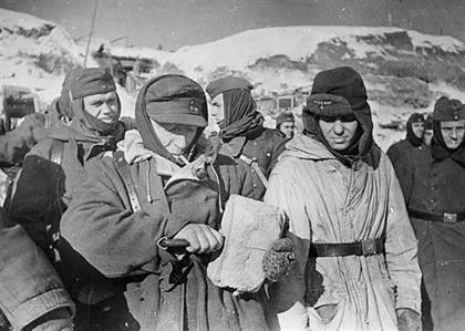 prisonniers allemands .stalingrad