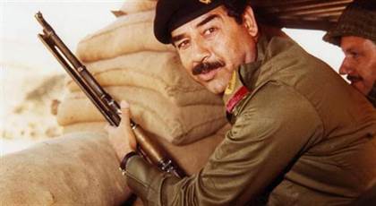 saddam hussein tranchee