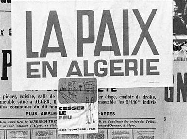 affiche paix algerie 1962