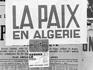 affiche paix algerie