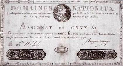 assignat 100 livres