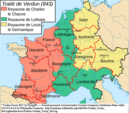 partage de verdun 843