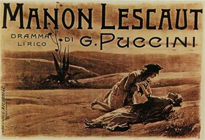 Locandina Manon Lescaut