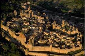 Carcassonne vue aerienne