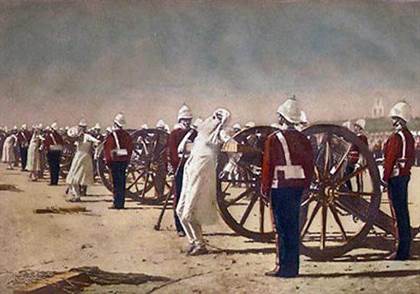 vereshchagin-blowing_from_guns_in_british_india