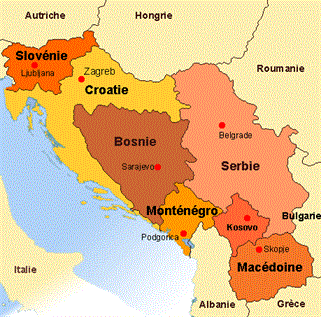 Résultat de recherche d'images pour "l'éclatement de la yougoslavie"