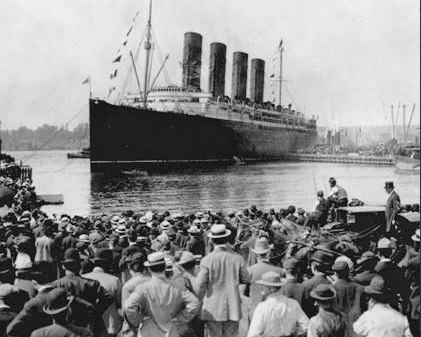 paquebot lusitania 1915