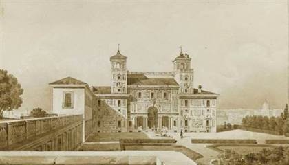 villa medicis gravure