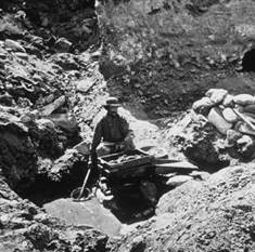 Chercheur d'or dans le Montana chercheur or montana