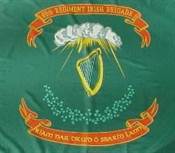 Drapeau d'un des régiments de l'Irish Brigade nordiste (reproduction). flag69irishbrigade3