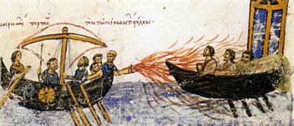 feu gregeois byzance