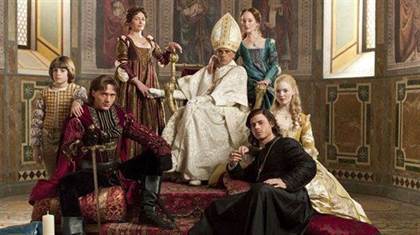 Geoffredo, Juan, Vanozza, Rodrigo, Julia, Cesare et Lucrecia theborgias-2011-a-l