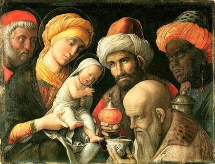 Adoration des Mages, par Mantegna  mantegna rois mages adoration