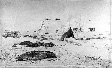 Le camp indien après le massacre wk1